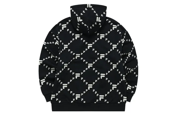 FILA FUSION Logo Out of Box Hoodie 'Black White' T11U216205F-BK sold by KicksCrew product image thumbnail 2