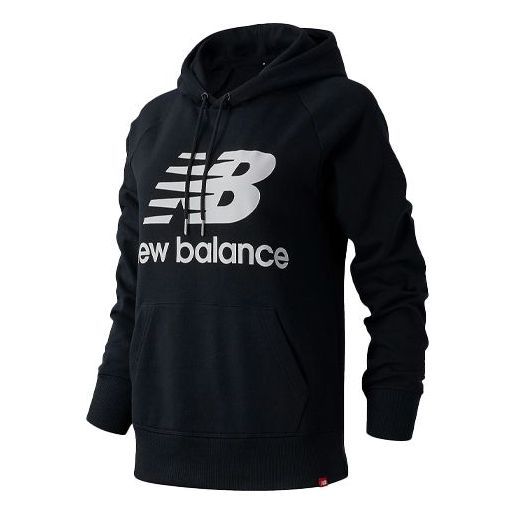 (WMNS) New Balance Essentials Pullover Hoodie 'Black' WT03550-BK sold by KicksCrew