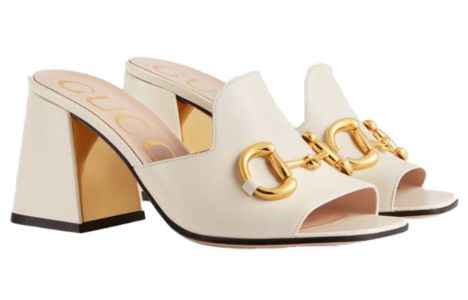(WMNS) Gucci Slide Sandal With Horsebit 'White Leather' 655412-BKO00-9022 sold by KicksCrew