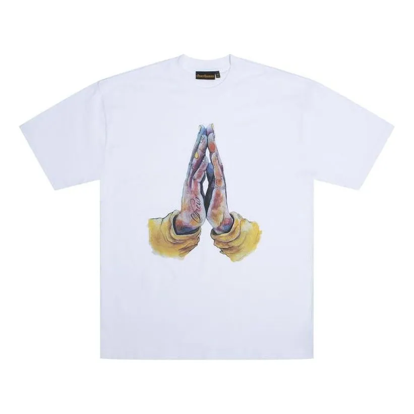 Drew House Drew Hands T-shirt 'White' DW-FW22-1223-11 sold by KicksCrew