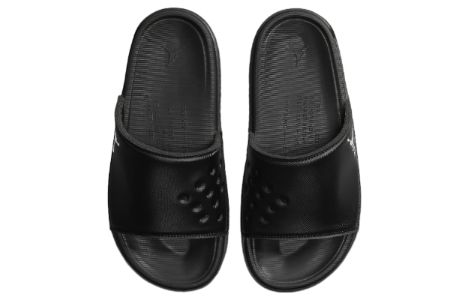 Air Jordan Play Slide 'Black Metallic Silver' DC9835-005 sold by KicksCrew