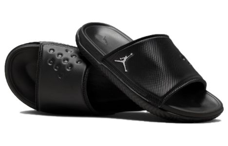 Air Jordan Play Slide 'Black Metallic Silver' DC9835-005 sold by KicksCrew