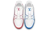 LOUIS VUITTON LV Trainer Sneakers 'White Blue Red' 1ABG7E sold by KicksCrew