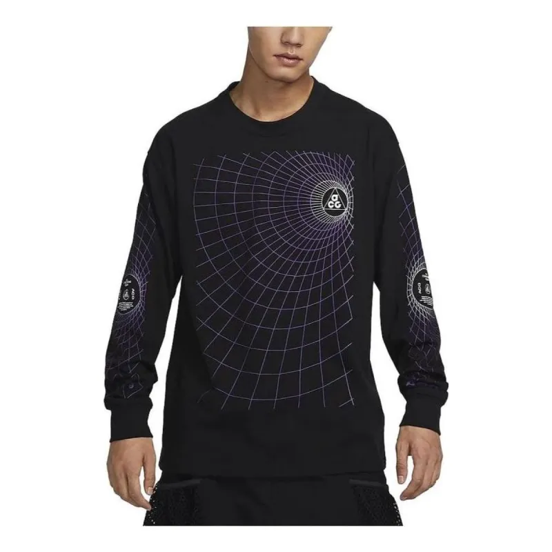 Nike ACG "Manhole" Long Sleeve T-Shirt 'Black' FJ1134-010 sold by KicksCrew