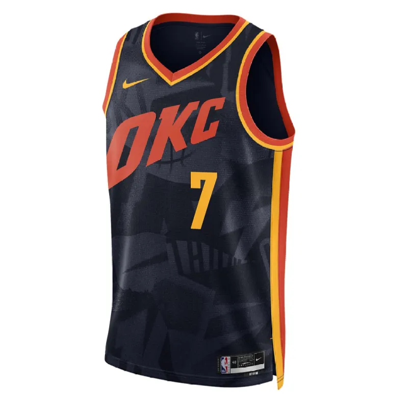 Nike Dri-FIT NBA Swingman Jersey 2023/24 City Edition 'Oklahoma City Thunder Chet Holmgren' DX8513-419 sold by KicksCrew