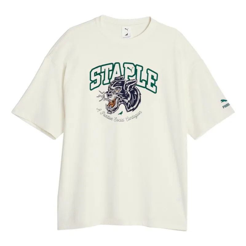 PUMA x STAPLE Graphic Tee 'White' 622201-65 sold by KicksCrew
