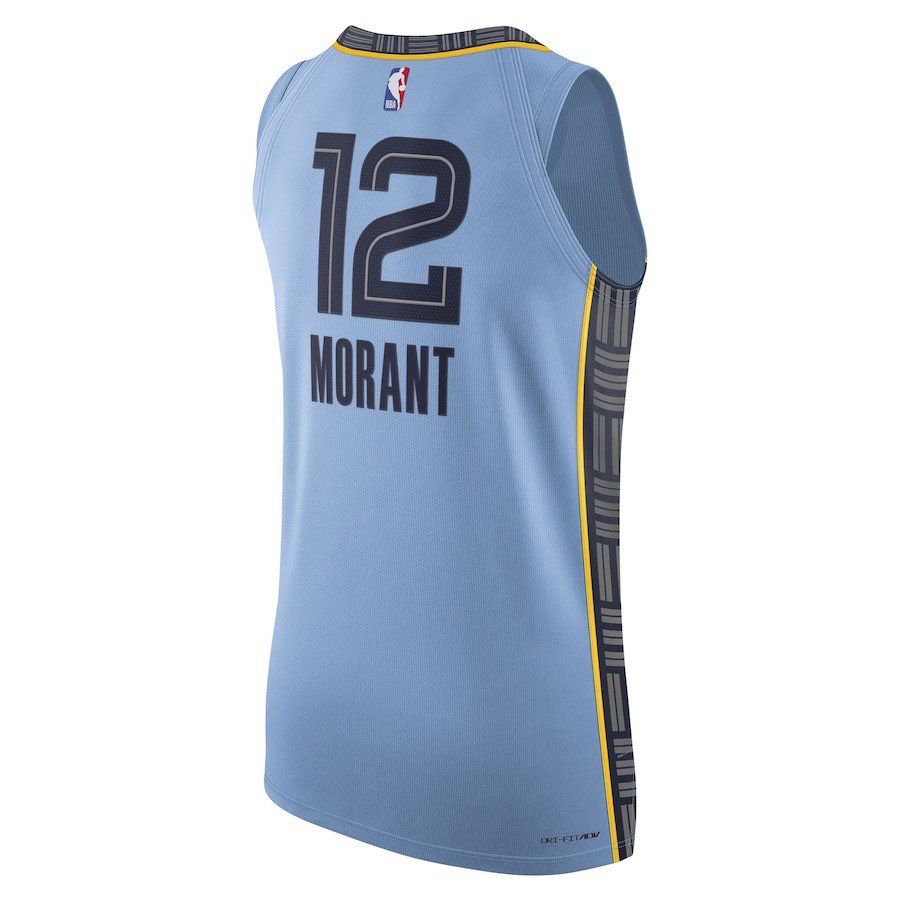 Air Jordan Ja Morant Grizzlies Statement Edition 2020 Jordan NBA Swingman Jersey 'Blue'' DQ0150-422 sold by KicksCrew product image thumbnail 2