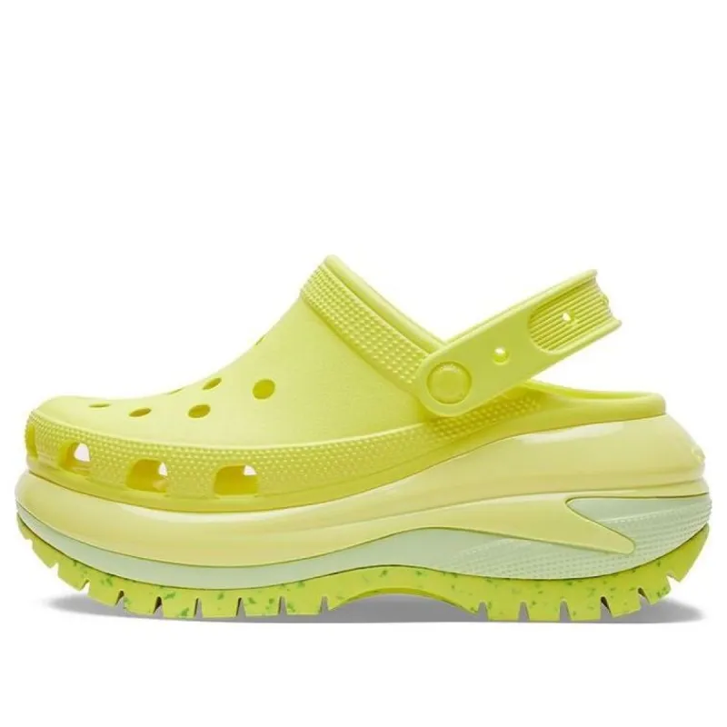 (WMNS) Crocs Classic Crush Clogs 'Fluorescent Green' 207988-76M sold by KicksCrew