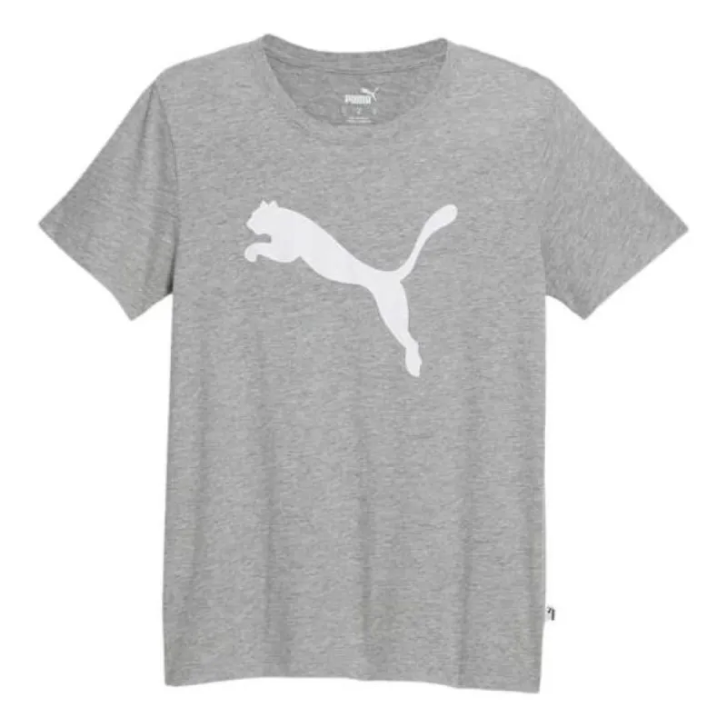 (WMNS) Puma Essentials Big Cat Logo Tee 'Grey' 678900-04 sold by KicksCrew