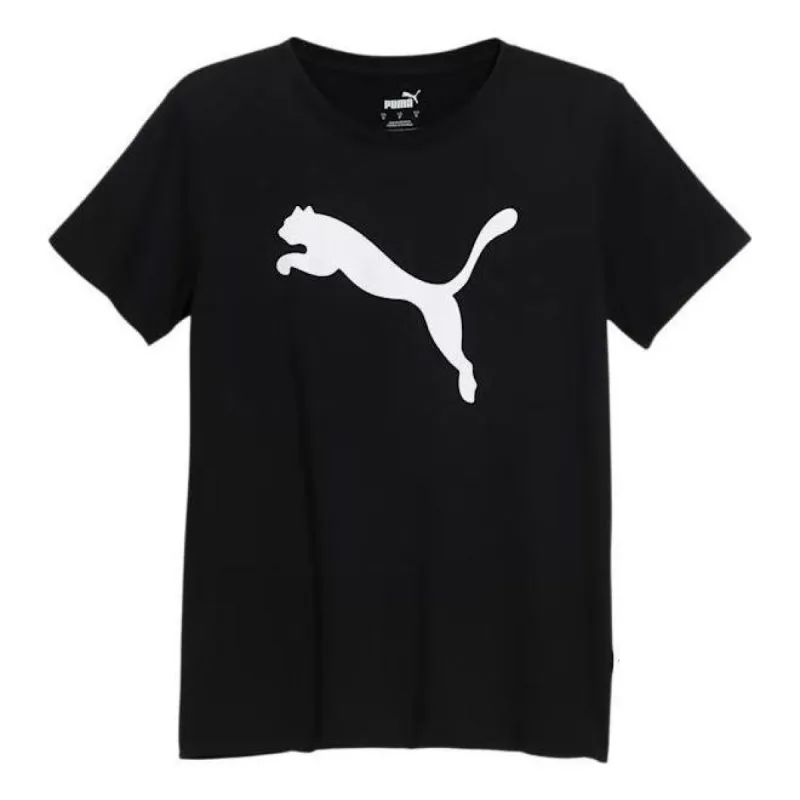 (WMNS) Puma Essentials Big Cat Logo Tee 'Black' 678900-01 sold by KicksCrew