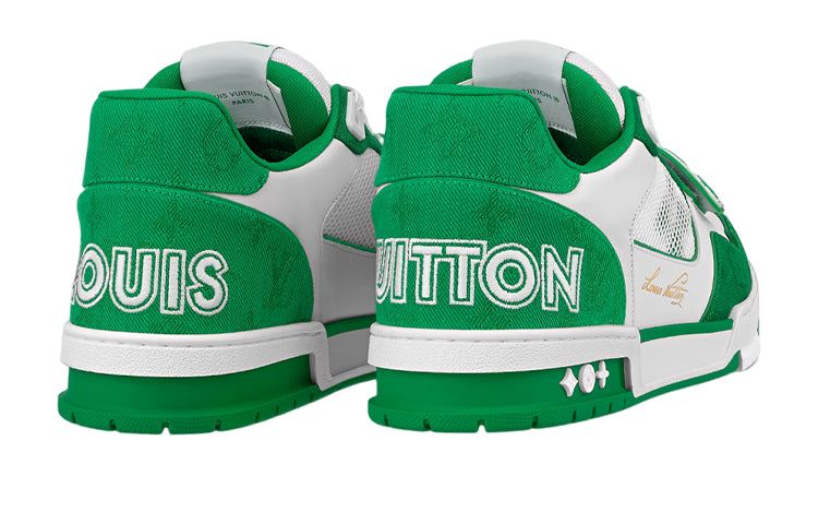 LOUIS VUITTON LV Trainer 'White Green' 1ABLY1 sold by KicksCrew product image thumbnail 3