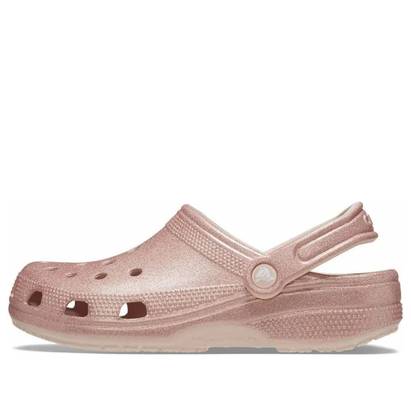 (WMNS) Crocs Classic Glitter Clogs 'Pink' 205942-6WV sold by KicksCrew