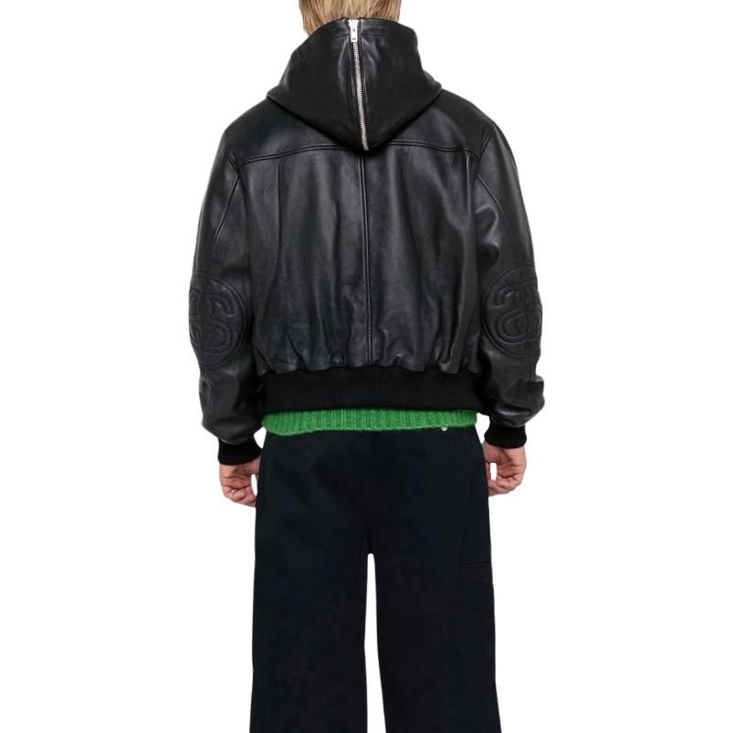 Stussy SS Link Leather Bomber 'Black' 115739 sold by KicksCrew product image thumbnail 4