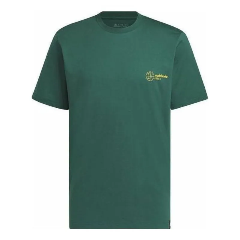 adidas Worldwide Hoops Graphic Tee 'Green' IM4615 sold by KicksCrew
