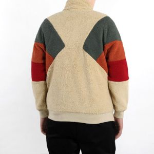 Puma Retro Block Sherpa Jacket 'Brown Red Green' 530808-12 sold by KicksCrew