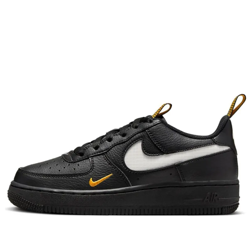 (GS) Nike Air Force 1 LV8 'Black University Gold' HF0095-001 sold by KicksCrew