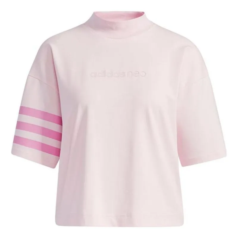 (WMNS) Adidas Neo CS MAR T-Shirts 'Pink' GP5470 sold by KicksCrew