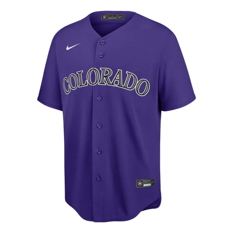 Nike x MLB Colorado Rockies Replica Baseball Jersey 'Purple' T770DNPPDNV-XVP sold by KicksCrew