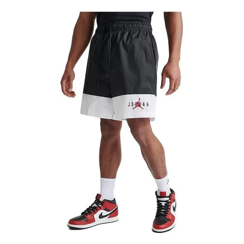 Air Jordan Essentials Woven Shorts 'Black White' DV7660-010 sold by KicksCrew