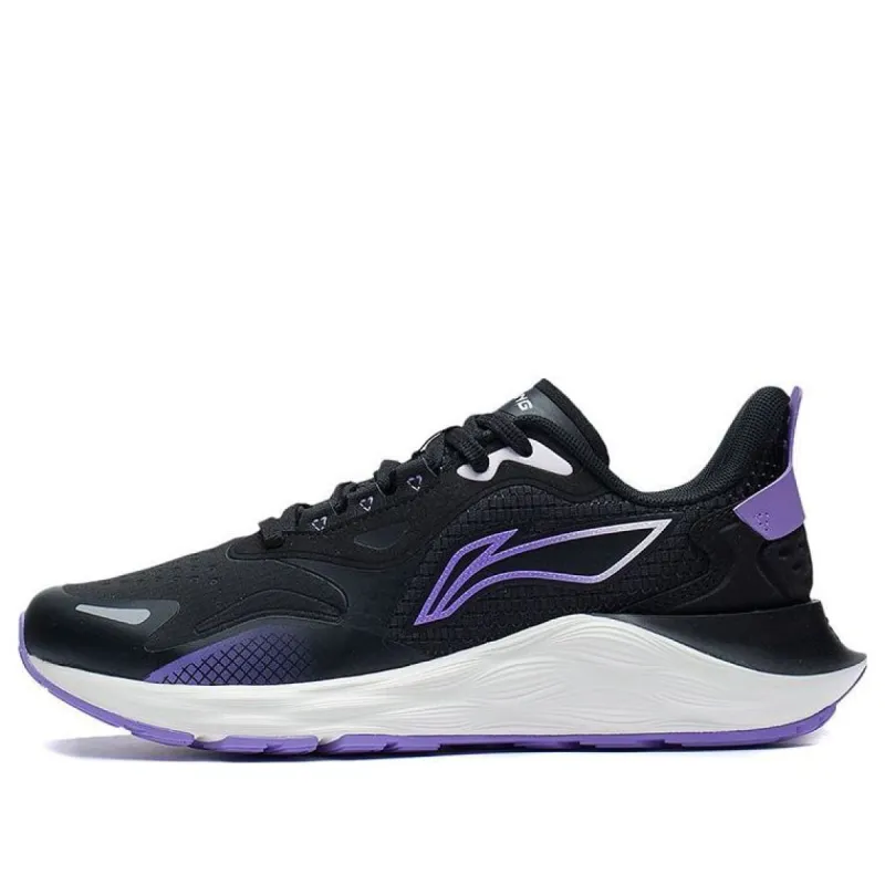(WMNS) Li-Ning Daily Running Clouds Running Shoes 'Black Purple' ARSS014-1 sold by KicksCrew