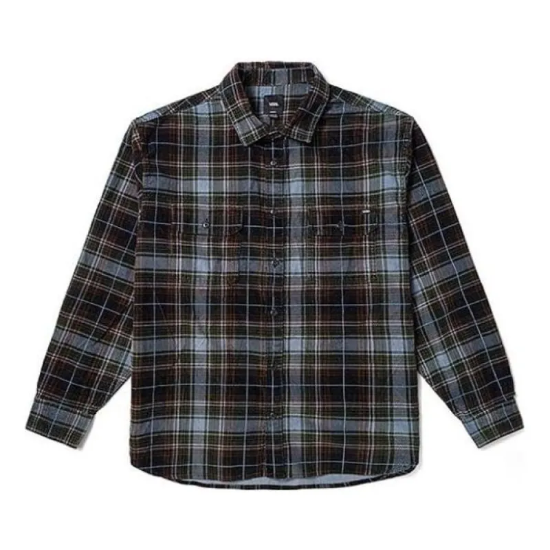 Vans Mayhill Long Sleeve Buttondown Shirt 'Black' VN000AATKY8 sold by KicksCrew