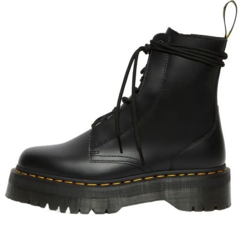 Dr. Martens Jadon II Neon Star Leather Platform Boots 'Black