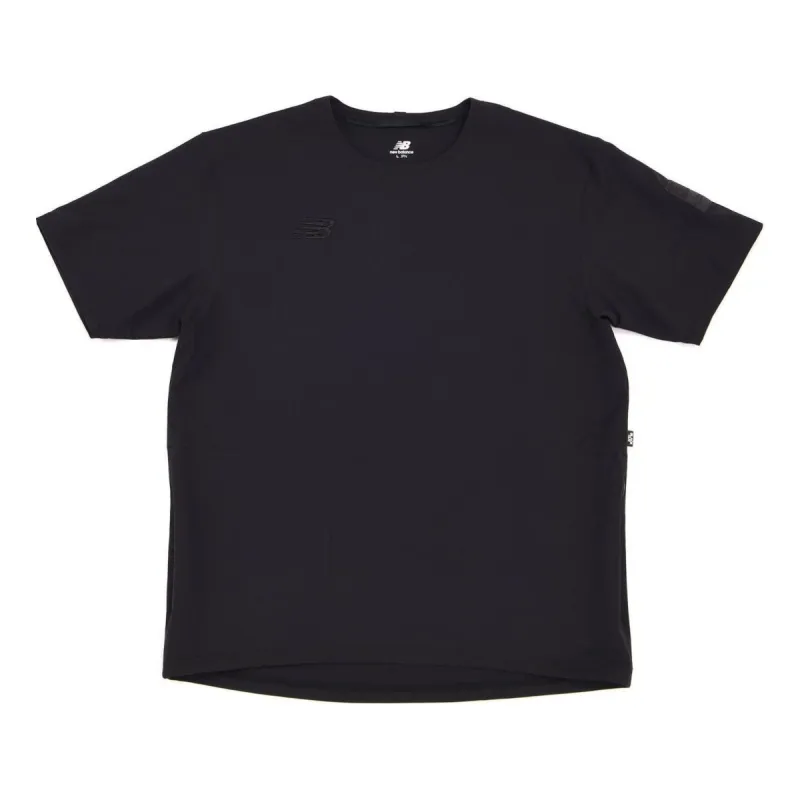 New Balance Premier Collection Stretch Woven Short Sleeve T-Shirt 'Black' AMT35235-BK sold by KicksCrew