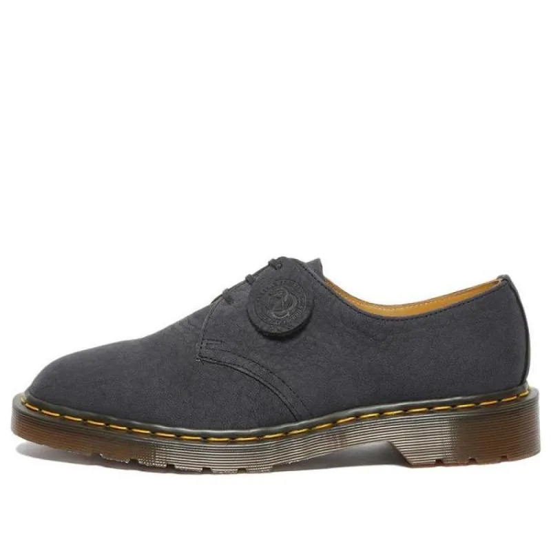 Dr. Martens 1461 Made in England Nubuck Leather Shoes 'Black' 27365001 sold by KicksCrew