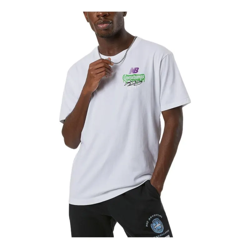 New Balance Hoops KL2 Goosebumps Short Sleeve T-shirt 'White' MT13928-WT sold by KicksCrew