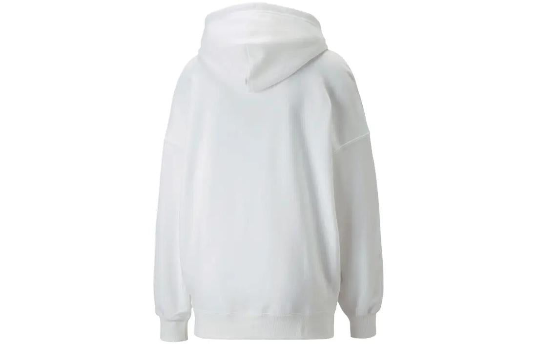 (WMNS) Puma Downtown Oversized Graphic Hoodie 'White' 537633-02 sold by KicksCrew product image thumbnail 2
