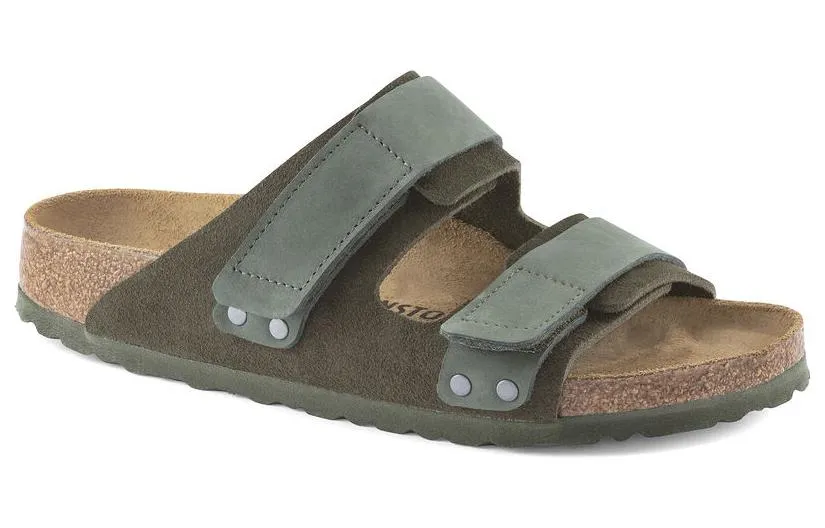 Birkenstock Uji Nubuck Leather Suede Narrow Fit Sandals 'Thyme' 1024833 sold by KicksCrew product image thumbnail 2