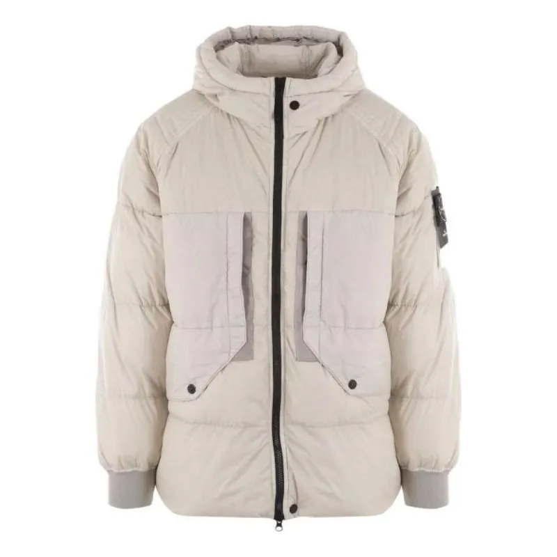 STONE ISLAND Down Jacket 'Cream' 791540723-V0097 sold by KicksCrew