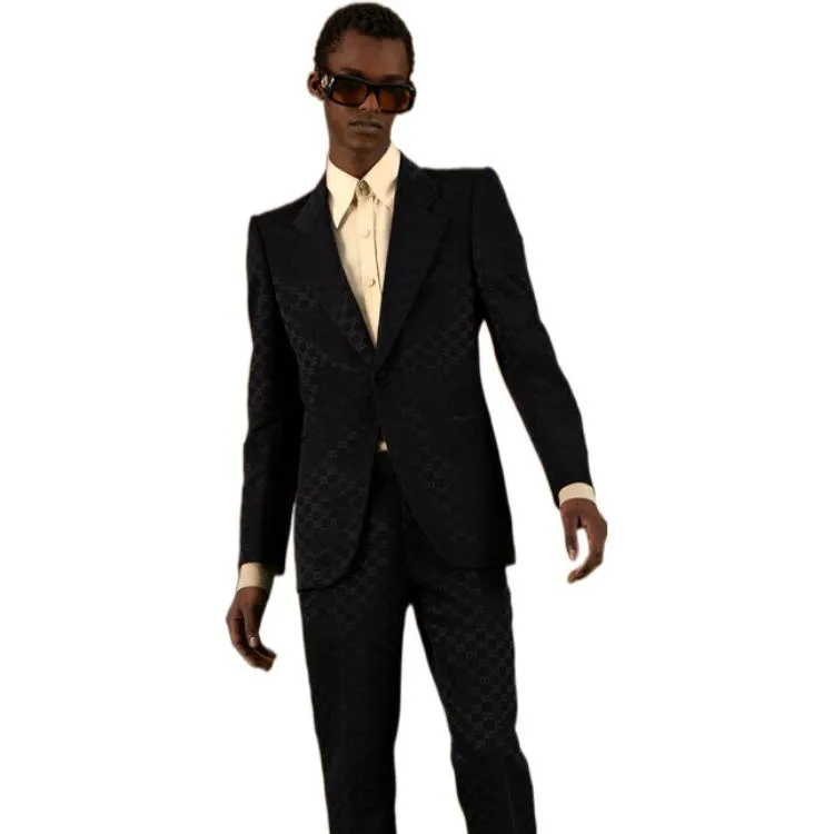 Gucci GG Cotton Viscose Formal Jacket 'Black' 694213-ZAHMD-1000 sold by KicksCrew product image thumbnail 2