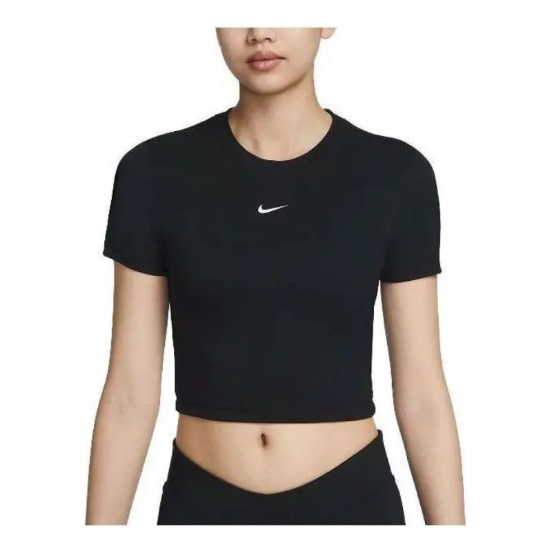 (WMNS) Nike Sportswear Essential Crop Top 'Black' FB2874-010 sold by KicksCrew