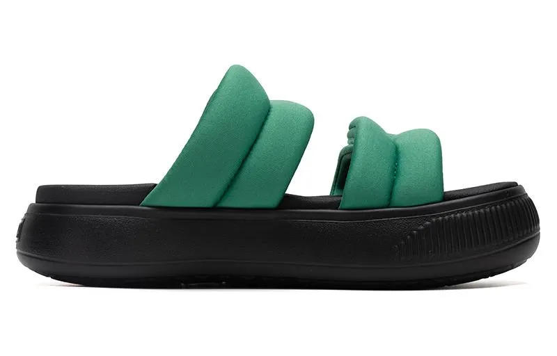 (WMNS) PUMA Mayu Puffy Slides 'Green Black' 399450-03 sold by KicksCrew product image thumbnail 2