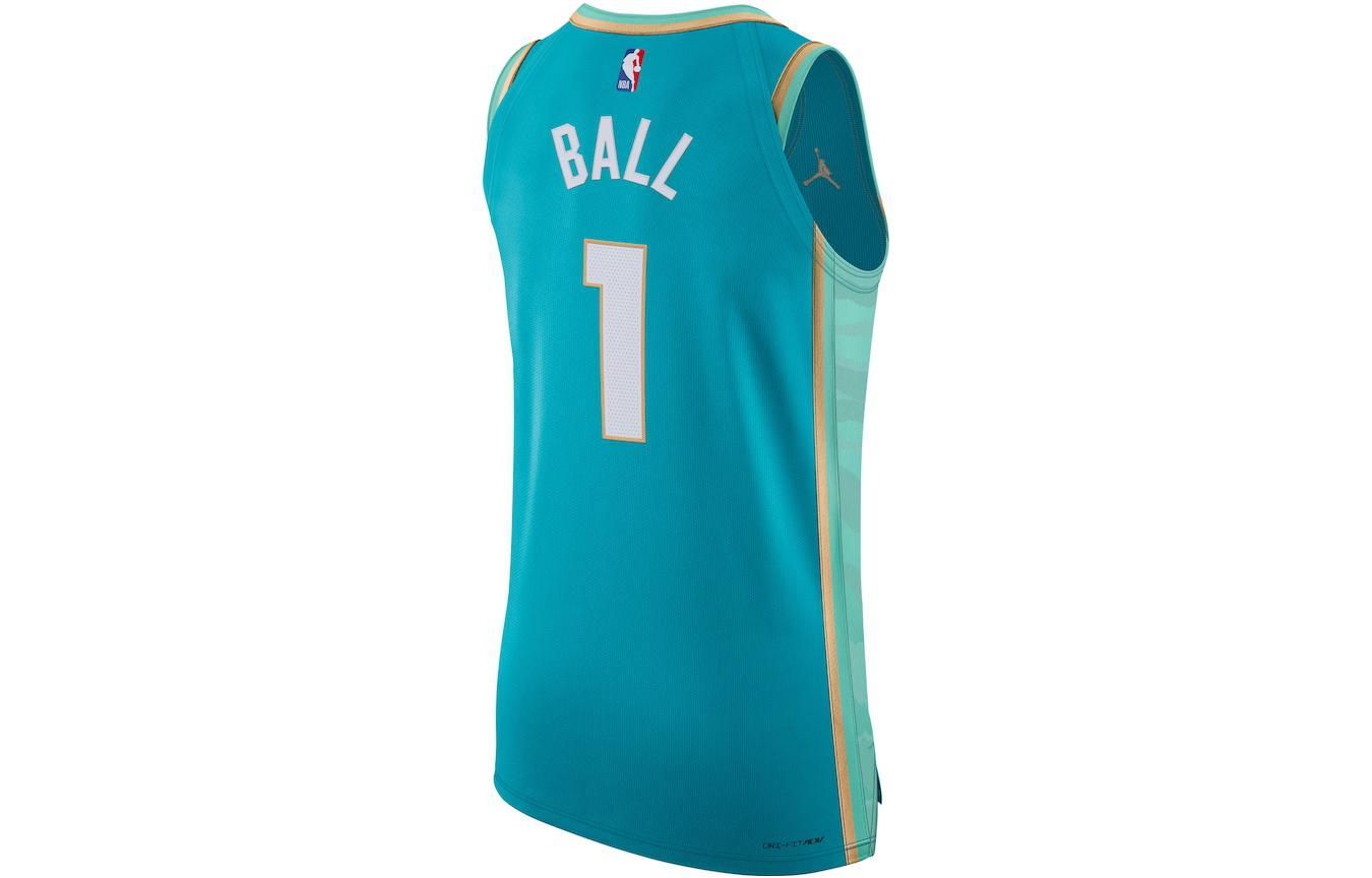 Air Jordan x NBA Charlotte Hornets City Edition 23-24 Swingman Jersey 'Lamelo Ball 1' DX8753-415 sold by KicksCrew product image thumbnail 2