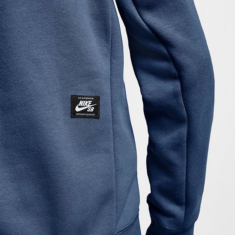 Nike SB Icon Hoodie 'Mystic Navy Vast Grey' AJ9733-469 sold by KicksCrew product image thumbnail 5