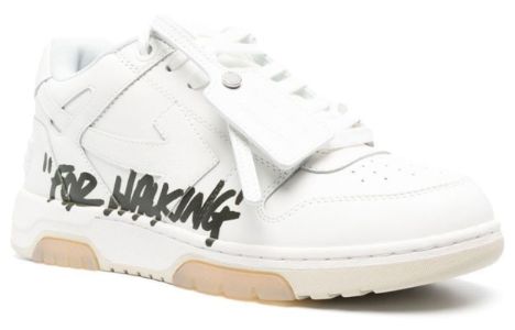 Off-White Out Of Office For Walking Low-Top Sneaker 'White Black' OMIA189C99LEA0050110 sold by KicksCrew