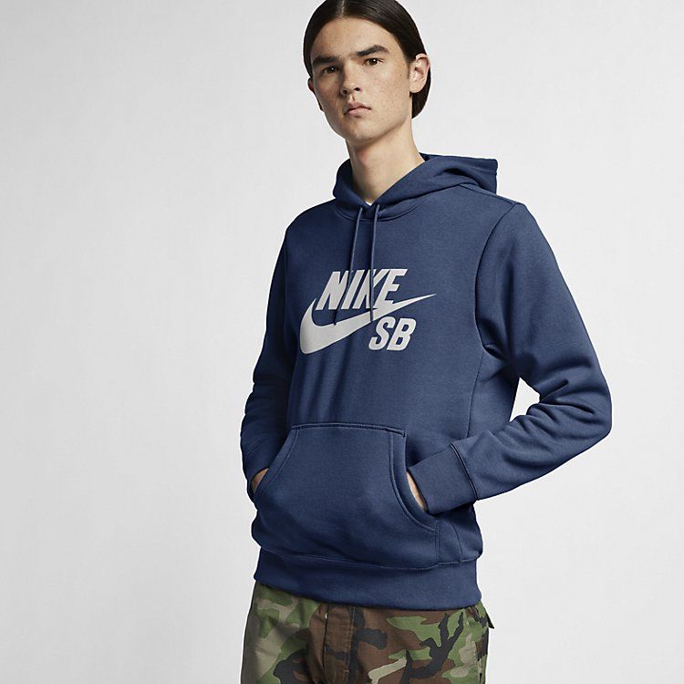 Nike SB Icon Hoodie 'Mystic Navy Vast Grey' AJ9733-469 sold by KicksCrew product image thumbnail 3