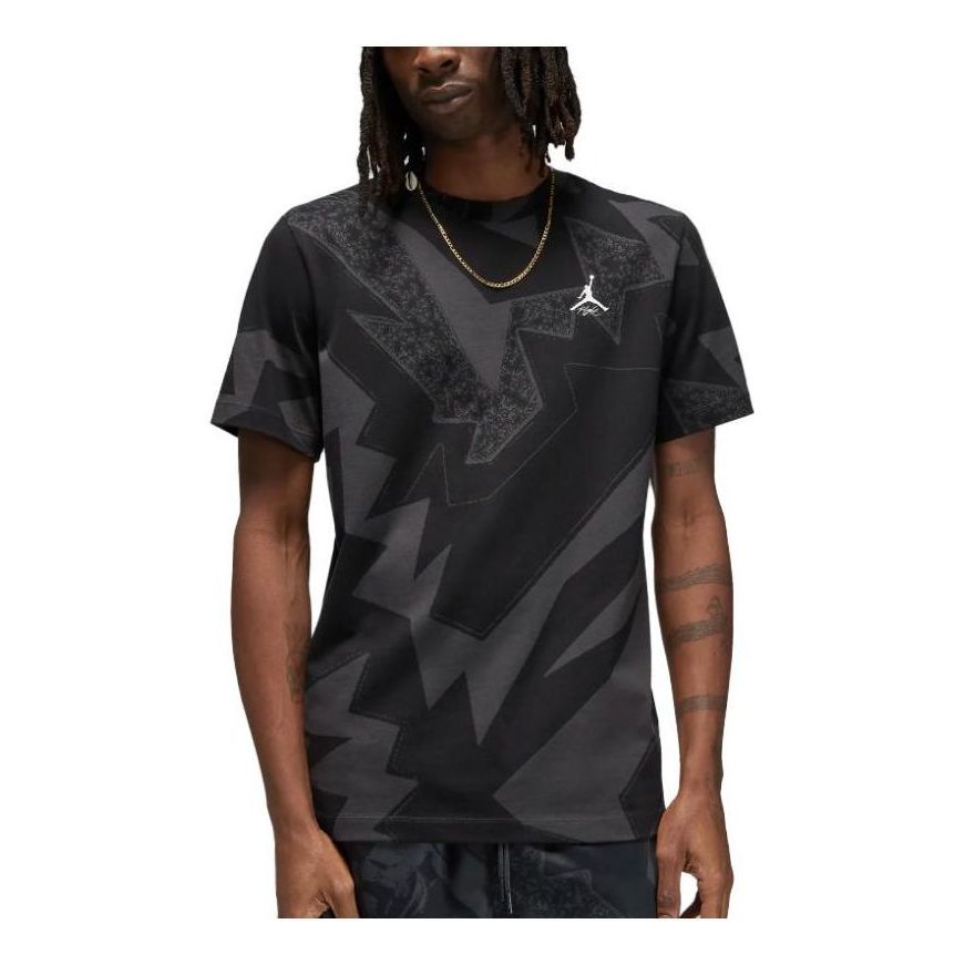 Air Jordan Essentials Printed T-Shirt 'Black' DQ7368-045 sold by KicksCrew