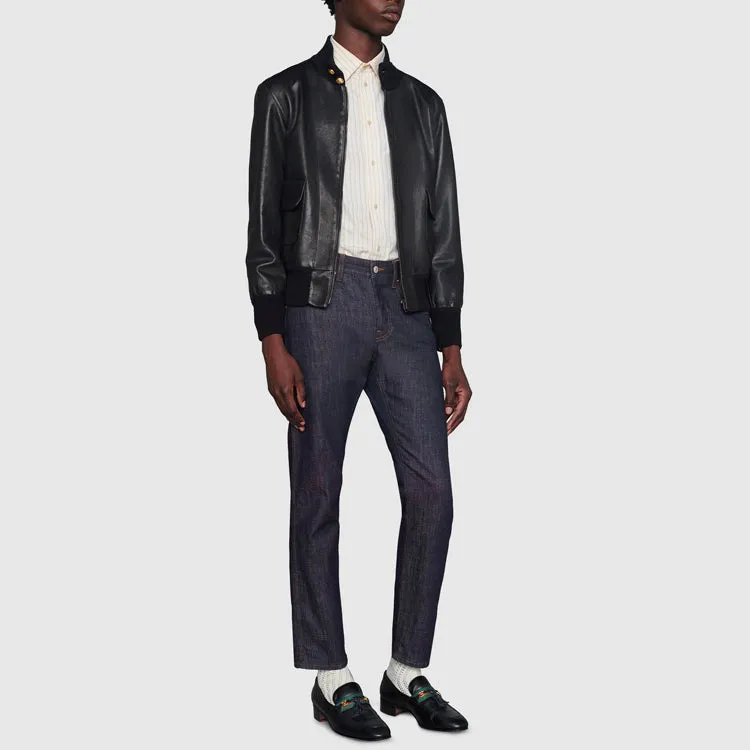 Gucci Tapered Washed Jeans 'Dark Blue Denim' 408637-XDBBS-4100 sold by KicksCrew product image thumbnail 5