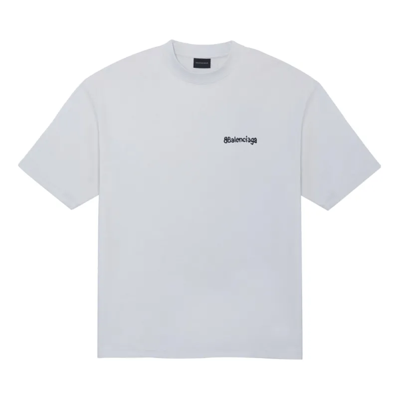 Balenciaga BB Logo T-Shirt 'White' 612966TOVO99081 sold by KicksCrew