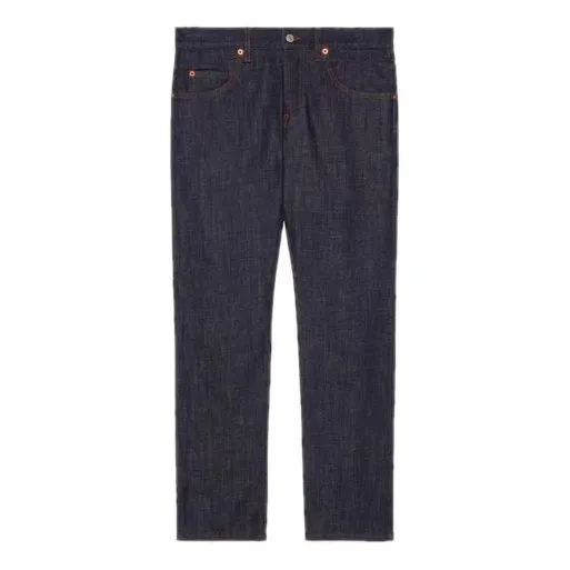 Gucci Tapered Washed Jeans 'Dark Blue Denim' 408637-XDBBS-4100 sold by KicksCrew