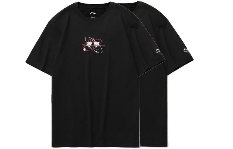 Li-Ning Graphic Loose Fit Short Sleeve T-shirt 'Black' AHSR153-1 sold by KicksCrew product image thumbnail 4