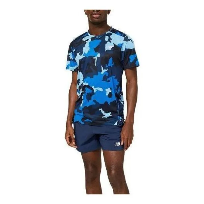 New Balance Printed Accelerate Short Sleeve T-shirt 'Cobalt' MT23223-CO sold by KicksCrew