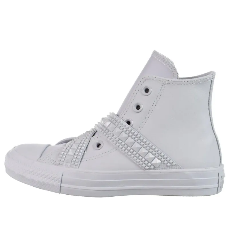 (WMNS) Converse Chuck Taylor All Star Punk Strap High Top 'Pure Platinum' 562431C sold by KicksCrew
