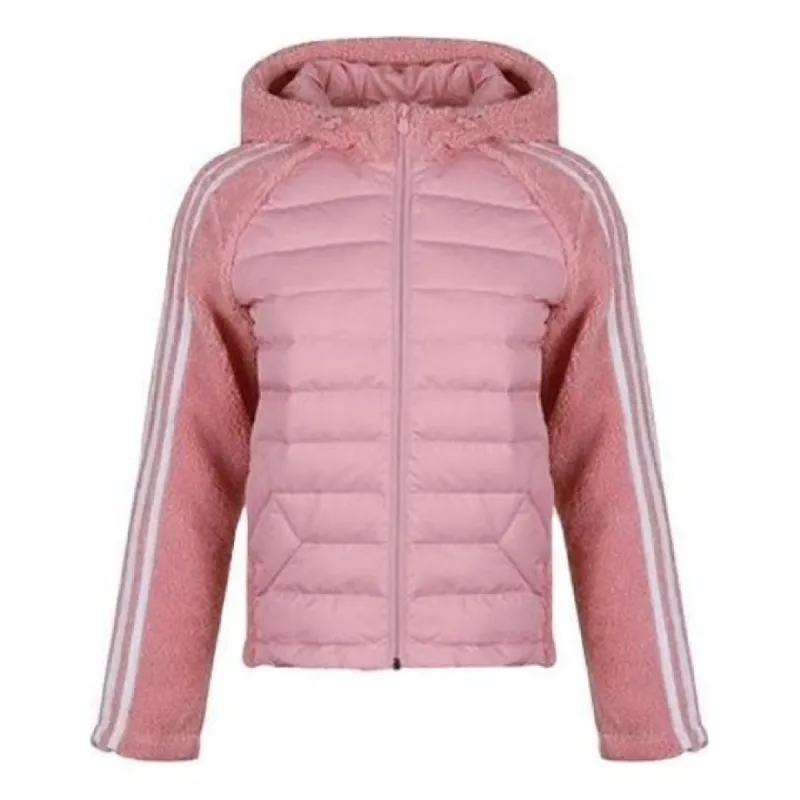 (WMNS) adidas Hooded Sports Jacket 'Pink ' GJ8067 sold by KicksCrew