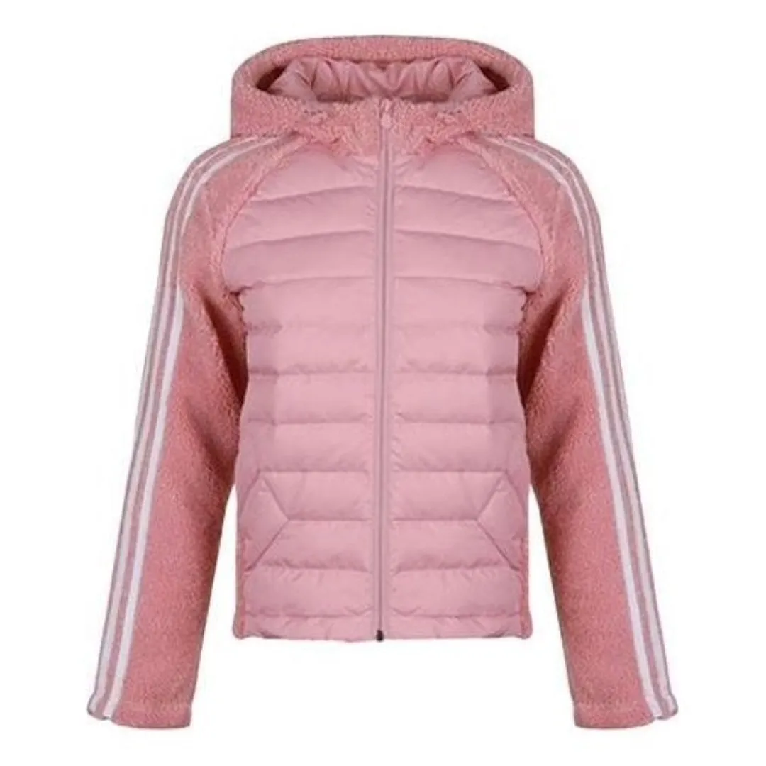 (WMNS) adidas Hooded Sports Jacket 'Pink ' GJ8067 sold by KicksCrew