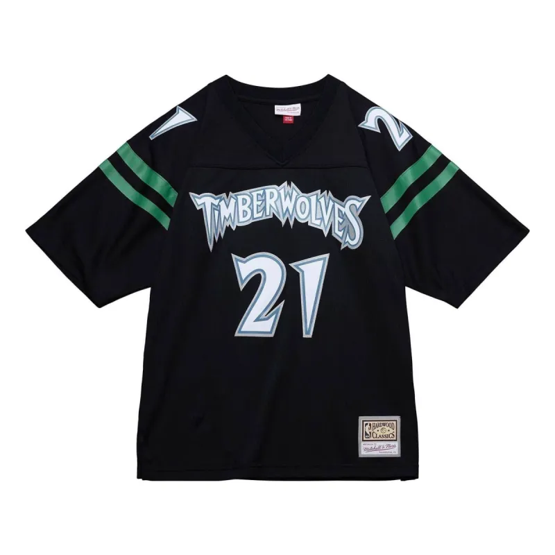 Mitchell & Ness x NBA Audible Minnesota Timberwolves Jersey 'Kevin Garnett 21' TNMP4846-MTIYYKGABLCK sold by KicksCrew