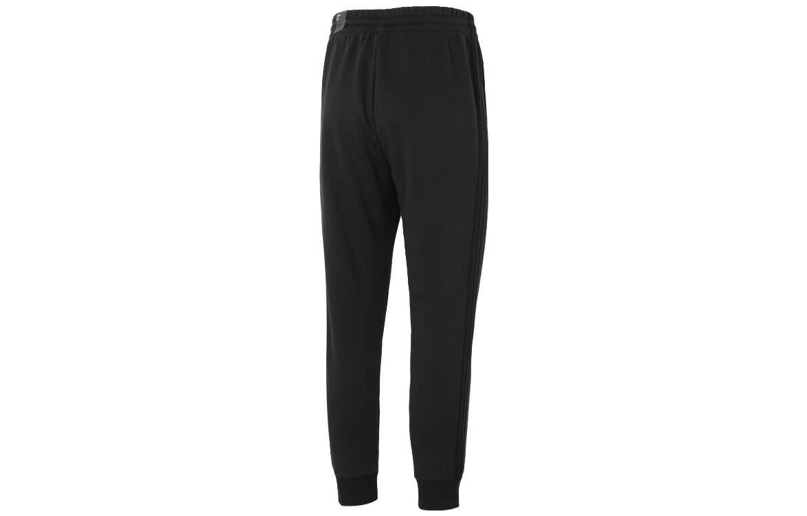 adidas Essentials Fleece 3-Stripes Tapered Cuff Pants 'Black' IJ8885 sold by KicksCrew product image thumbnail 2